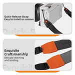 Tracolla universale a sgancio rapido Sunnylife, regolabile, larga 3,2 cm, sicura e adatta per fotocamere DSLR.