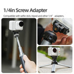 Adattatore magnetico a sgancio rapido Sunnylife per Insta360 GO Ultra, interfaccia da 1/4, inclinazione regolabile a 180°, supporto per selfie stick., AD137 For Insta360 GO Ultra