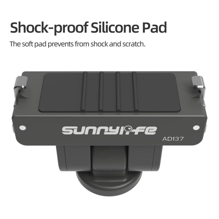 Adattatore magnetico a sgancio rapido Sunnylife per Insta360 GO Ultra, interfaccia da 1/4, inclinazione regolabile a 180°, supporto per selfie stick., AD137 For Insta360 GO Ultra