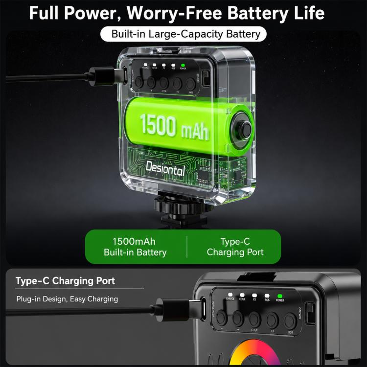 Luce fotografica RGB portatile Designal iReal-X2, iReal-X2