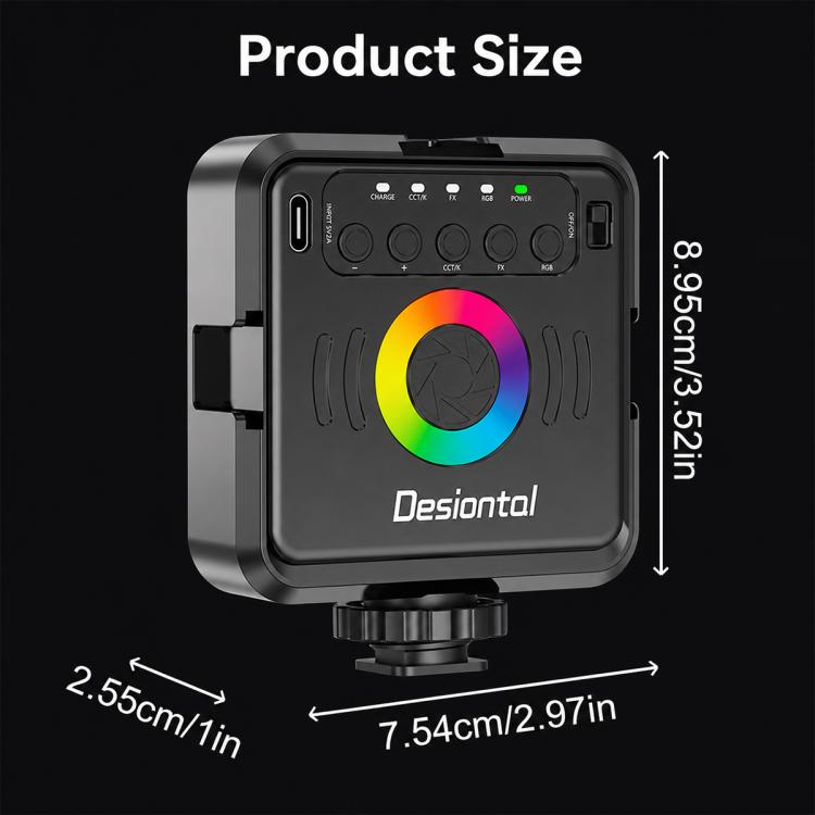 Luce fotografica RGB portatile Designal iReal-X2, iReal-X2