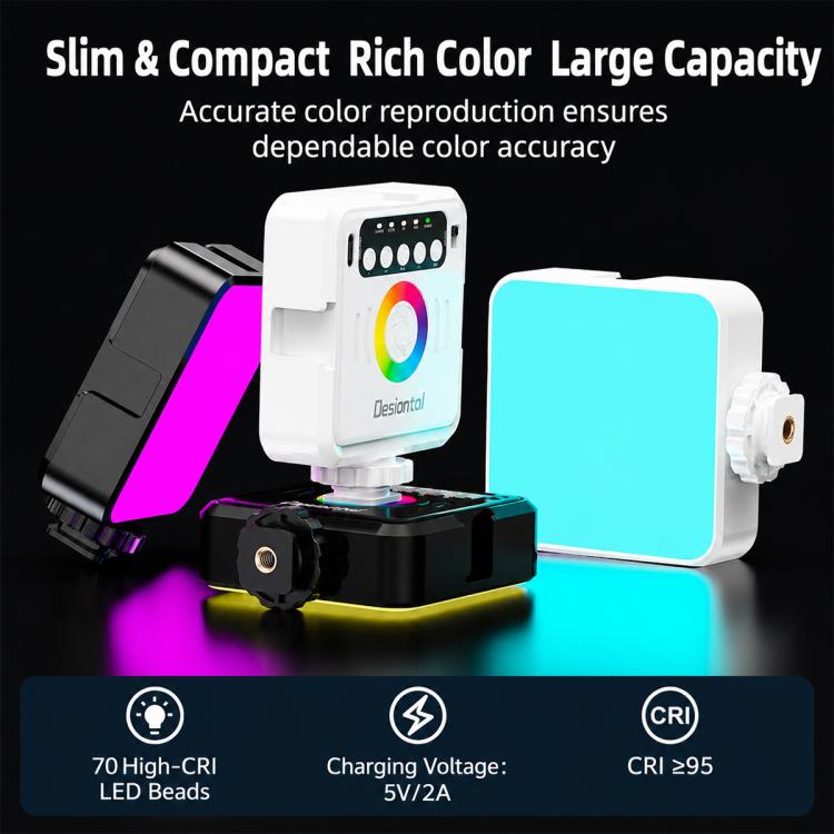 Luce fotografica RGB portatile Designal iReal-X2, iReal-X2