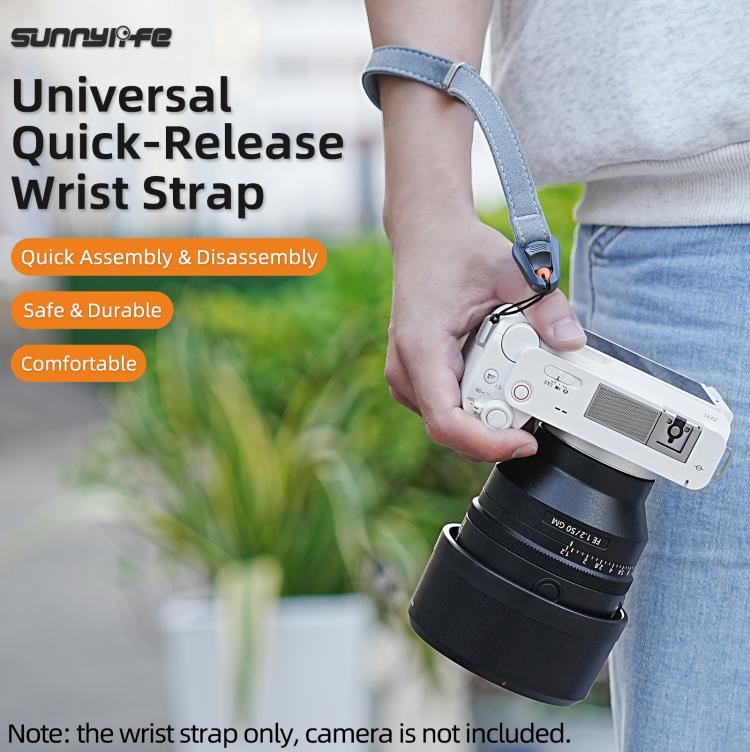 Cinghia da polso universale a sgancio rapido Sunnylife, regolabile, morbida e sicura, per action camera.