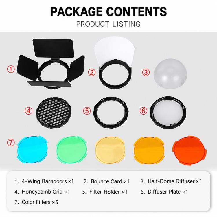 TRIOPO TR-09 Magnetic Round Head Flash Softbox Kit, TR-09