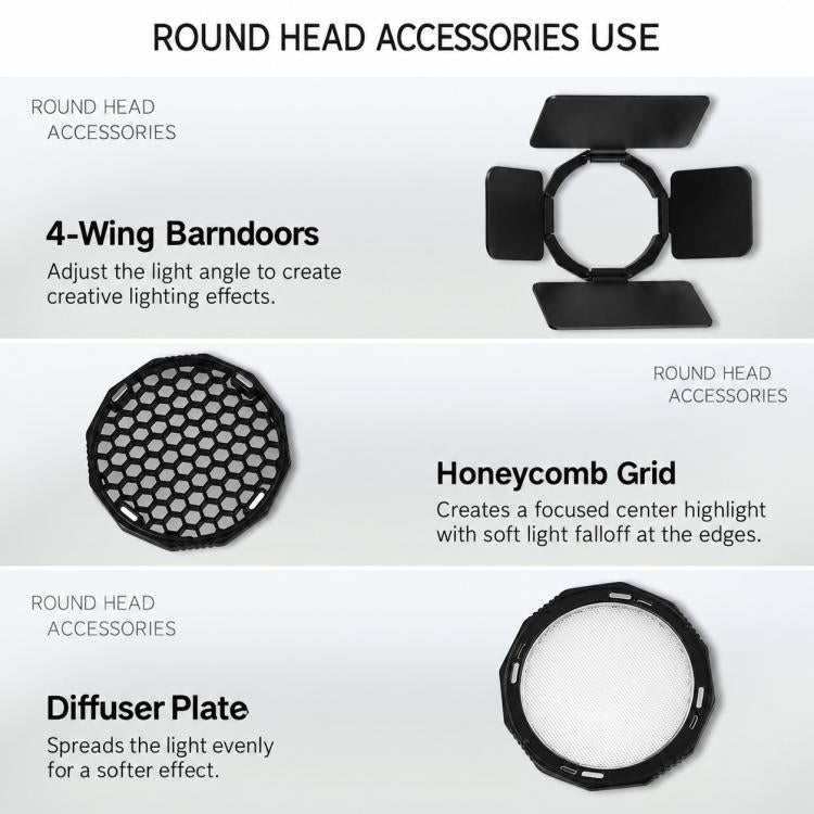 TRIOPO TR-09 Magnetic Round Head Flash Softbox Kit, TR-09