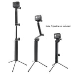 Monopiede a 3 vie + bastone selfie con supporto magico per GoPro Hero11 Black / HERO10 Black / HERO9 Black /HERO8 / HERO7 /6 /5 /5 Session /4 Session /4 /3+ /3 /2 /1, Insta360 ONE R, DJIOsmo Action e altre action cam, lunghezza: 24,5-63 cm             ...