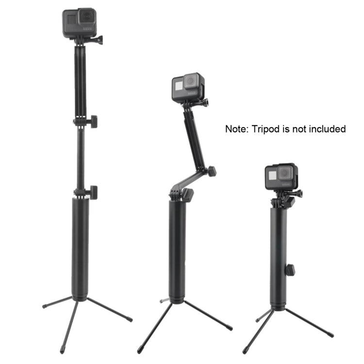 Monopiede a 3 vie + bastone selfie con supporto magico per GoPro Hero11 Black / HERO10 Black / HERO9 Black /HERO8 / HERO7 /6 /5 /5 Session /4 Session /4 /3+ /3 /2 /1, Insta360 ONE R, DJIOsmo Action e altre action cam, lunghezza: 24,5-63 cm             ...