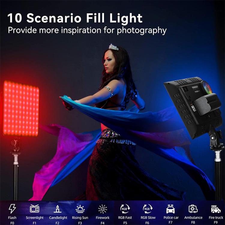 Pannello luminoso a LED YONGNUO YN300Air II per vlog, RGB, gamma completa, bicolore, 3200K-5600K., YN300Air II