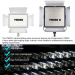 YONGNUO YN900 II Illuminazione a LED dimmerabile con 900 LED, temperatura colore 3200-5600K, luce video da studio, YN900 II