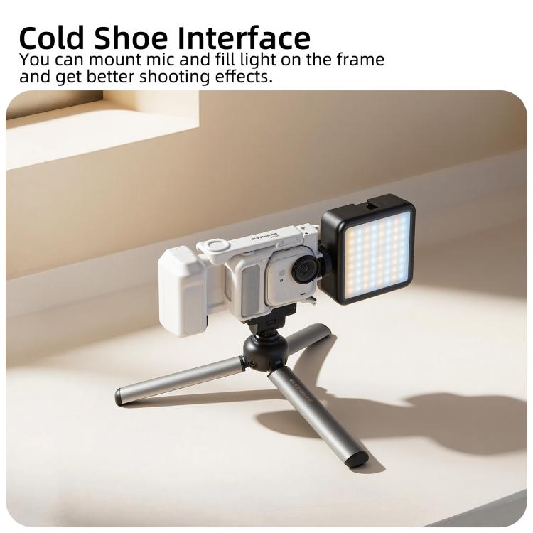 Impugnatura ergonomica per Insta360 GO Ultra Sunnylife Street Photography, con pulsante di sgancio rapido., For Insta360 GO Ultra (Black), For Insta360 GO Ultra (White)