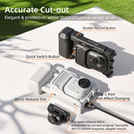 Impugnatura ergonomica per Insta360 GO Ultra Sunnylife Street Photography, con pulsante di sgancio rapido., For Insta360 GO Ultra (Black), For Insta360 GO Ultra (White)