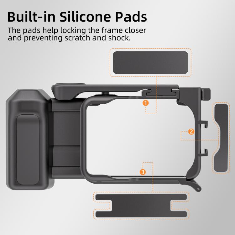 Impugnatura ergonomica per Insta360 GO Ultra Sunnylife Street Photography, con pulsante di sgancio rapido., For Insta360 GO Ultra (Black), For Insta360 GO Ultra (White)