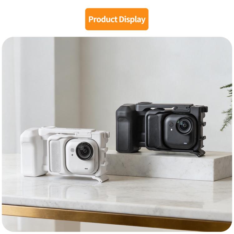 Impugnatura ergonomica per Insta360 GO Ultra Sunnylife Street Photography, con pulsante di sgancio rapido., For Insta360 GO Ultra (Black), For Insta360 GO Ultra (White)