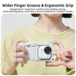 Impugnatura ergonomica per Insta360 GO Ultra Sunnylife Street Photography, con pulsante di sgancio rapido., For Insta360 GO Ultra (Black), For Insta360 GO Ultra (White)