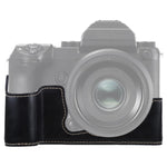 Base mezza custodia per fotocamera in pelle PU con filo da 1/4 di pollice per FUJIFILM GFX 50S, For FUJIFILM GFX 50S