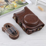Custodia in pelle PU per fotocamera full body con cinturino per fotocamera Samsung Galaxy EK-GC100 / EK-GC110 / EK-GC200, For Samsung Galaxy Camera EK-GC200, For Samsung Galaxy Camera EK-GC100