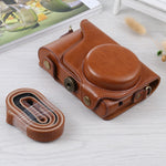 Custodia in pelle PU per fotocamera full body con cinturino per fotocamera Samsung Galaxy EK-GC100 / EK-GC110 / EK-GC200, For Samsung Galaxy Camera EK-GC200, For Samsung Galaxy Camera EK-GC100