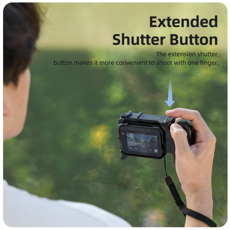 Impugnatura ergonomica Sunnylife per fotografia di strada, con sgancio rapido per Insta360 Ace Pro 2/1, EP2-BK037 For Insta360 Ace Pro 2 / 1