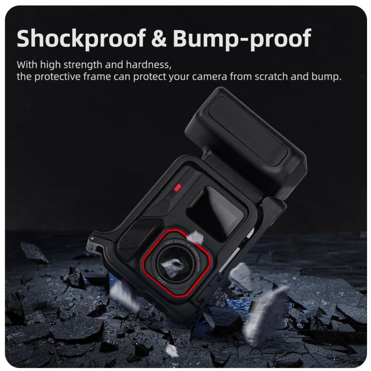 Impugnatura ergonomica Sunnylife per fotografia di strada, con sgancio rapido per Insta360 Ace Pro 2/1, EP2-BK037 For Insta360 Ace Pro 2 / 1
