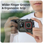 Impugnatura ergonomica Sunnylife per fotografia di strada, con sgancio rapido per Insta360 Ace Pro 2/1, EP2-BK037 For Insta360 Ace Pro 2 / 1