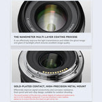 Obiettivo YONGNUO YN50MM F1.8Z DA DSM con autofocus per fotocamere mirrorless Nikon con attacco Z, formato APS-C., YN50mm F1.8Z