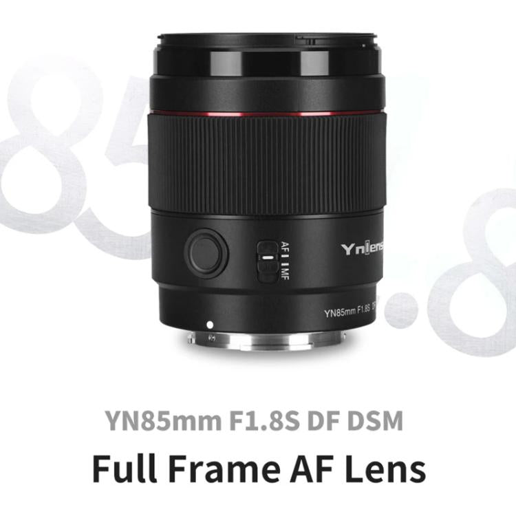 Obiettivo a focale fissa YONGNUO YN85MM F1.8S DSM per fotocamere full-frame Sony ILCE-7M4 / ILCE-7SM3 con attacco E., YN85mm F1.8S
