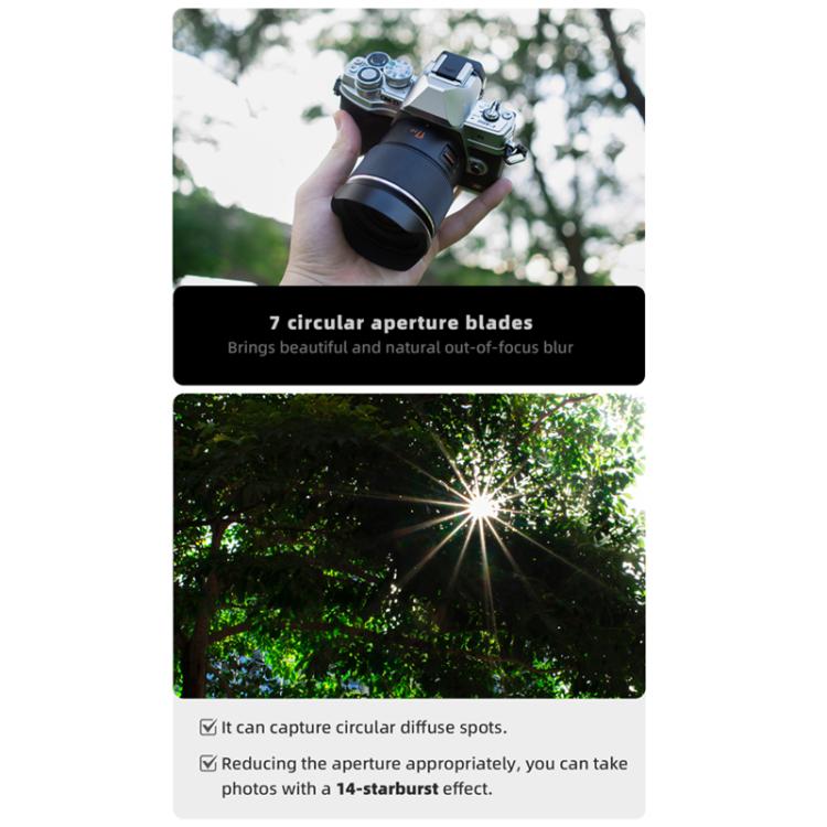 Obiettivo YONGNUO YN17mm F1.7M con attacco M4/3 per fotocamere mirrorless, YN17mm F1.7M