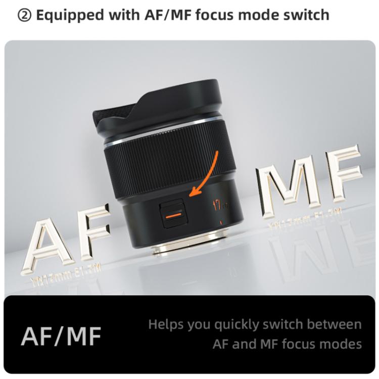 Obiettivo YONGNUO YN17mm F1.7M con attacco M4/3 per fotocamere mirrorless, YN17mm F1.7M