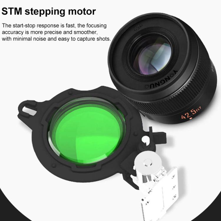 Obiettivo a focale fissa standard YONGNUO YN42.5mm F1.7M II con attacco M4/3, YN42.5mm F1.7M II