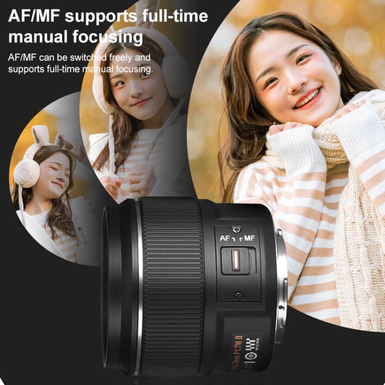 Obiettivo a focale fissa standard YONGNUO YN42.5mm F1.7M II con attacco M4/3, YN42.5mm F1.7M II