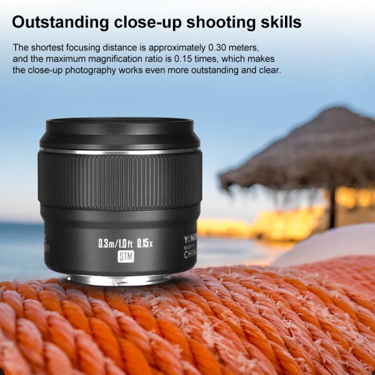 Obiettivo a focale fissa standard YONGNUO YN42.5mm F1.7M II con attacco M4/3, YN42.5mm F1.7M II