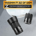 Obiettivo YONGNUO YN50mm F1.8Z DF DSM Full Frame Auto Focus Standard Prime per fotocamere mirrorless Nikon con attacco Z, YN50mm F1.8Z Full Frame