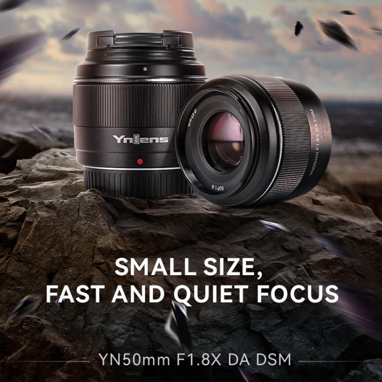Obiettivo a focale fissa standard YONGNUO YN50mm F1.8X DA DSM per fotocamere mirrorless con attacco FUJIFILM X-mount su sensore APS-C., YN50mm F1.8X DA DSM