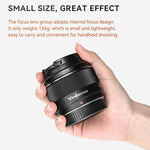 Obiettivo a focale fissa standard YONGNUO YN50mm F1.8X DA DSM per fotocamere mirrorless con attacco FUJIFILM X-mount su sensore APS-C., YN50mm F1.8X DA DSM