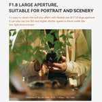 Obiettivo a focale fissa standard YONGNUO YN50mm F1.8X DA DSM per fotocamere mirrorless con attacco FUJIFILM X-mount su sensore APS-C., YN50mm F1.8X DA DSM