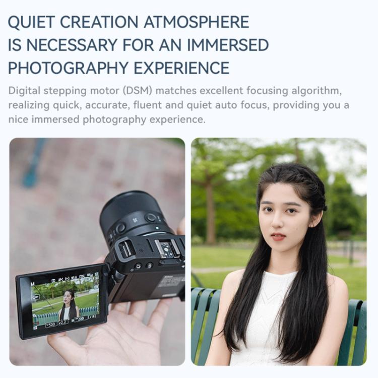 Obiettivo YONGNUO YN35mm F1.8Z DA DSM WL per sensori APS-C con attacco Nikon Z., YN35mm F1.8Z DA DSM WL