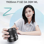 Obiettivo YONGNUO YN35mm F1.8Z DA DSM WL per sensori APS-C con attacco Nikon Z., YN35mm F1.8Z DA DSM WL