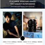 Obiettivo YONGNUO YN23mm F1.4Z DA DSM WL Pro per sensori APS-C con telecomando per attacco Nikon Z., YN23mm F1.4Z DA DSM WL Pro