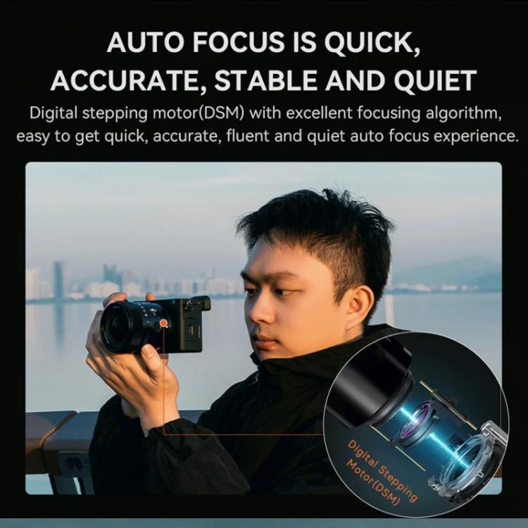 Obiettivo grandangolare YONGNUO YN11mm F1.8S DA DSM WL per sensori APS-C con telecomando, compatibile con fotocamere Sony con attacco E., YN11mm F1.8S DA DSM WL