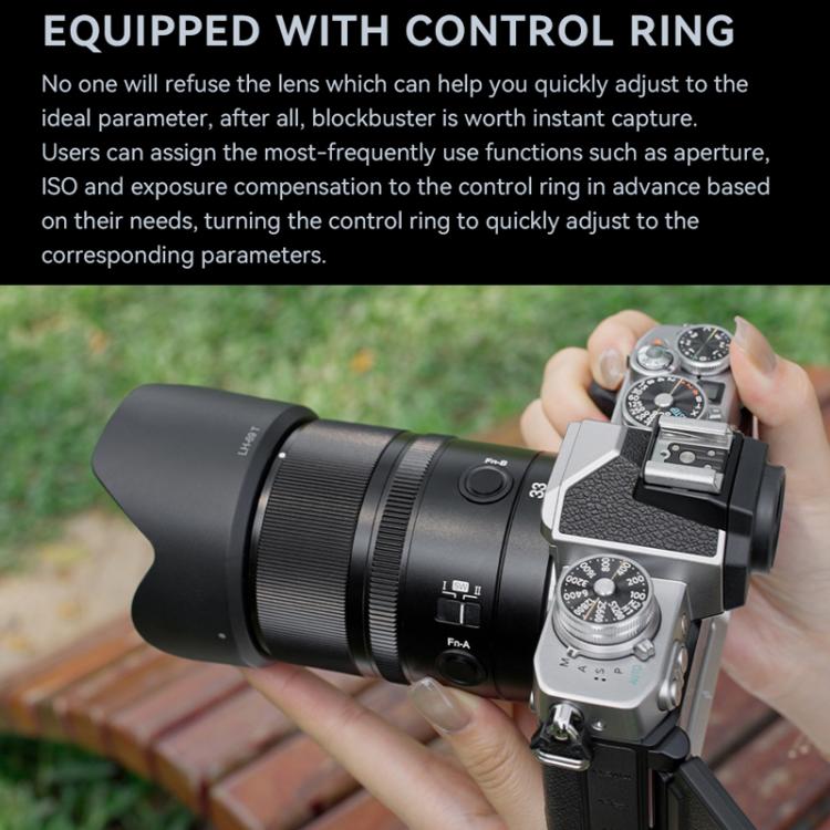 Obiettivo YONGNUO YN33mm F1.4Z DA DSM WL Pro per sensori APS-C con telecomando per attacco Nikon Z., YN33mm F1.4Z DA DSM WL Pro
