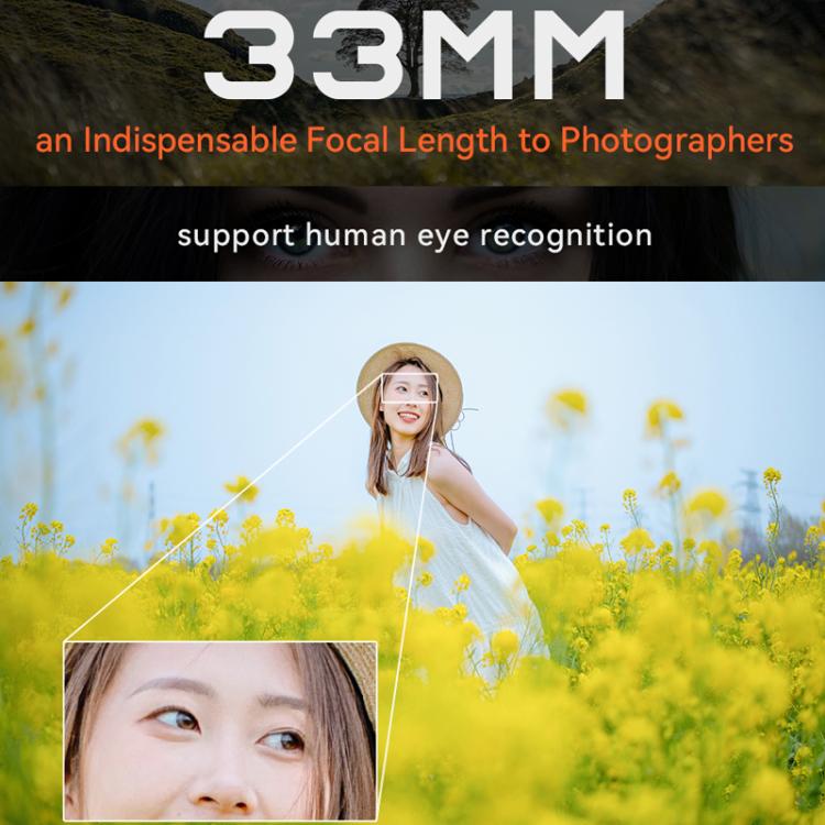 Obiettivo YONGNUO YN33mm F1.4Z DA DSM WL Pro per sensori APS-C con telecomando per attacco Nikon Z., YN33mm F1.4Z DA DSM WL Pro