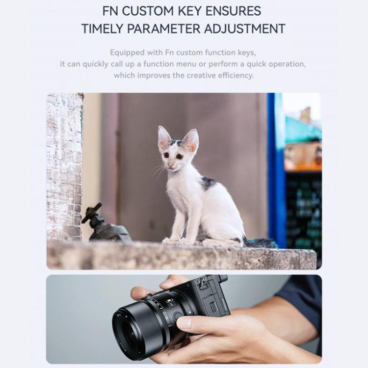 Obiettivo YONGNUO YN33mm F1.4S DA DSM WL Pro per sensori APS-C con telecomando, compatibile con attacco Sony E., YN33mm F1.4S DA DSM WL Pro