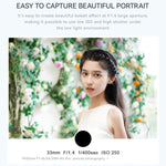 Obiettivo YONGNUO YN33mm F1.4S DA DSM WL Pro per sensori APS-C con telecomando, compatibile con attacco Sony E., YN33mm F1.4S DA DSM WL Pro