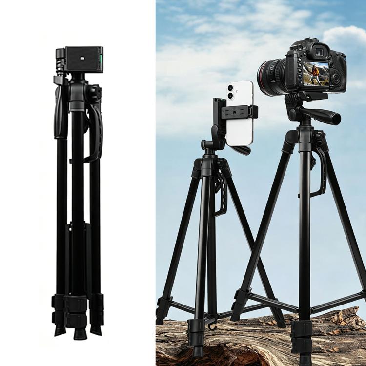 3366 Treppiede portatile da 1,4 m per telefono, selfie in diretta, videocamera DV, fotocamera reflex