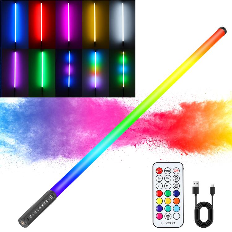 LUXCeO Mood1 Pro 90cm RGB Colorful Atmosphere Rhythm LED Stick Handheld Video Photo Fill Light, No Treppied, 90cm