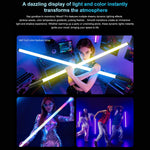 LUXCeO Mood1 Pro 90cm RGB Colorful Atmosphere Rhythm LED Stick Handheld Video Photo Fill Light, No Treppied, 90cm