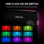 Luce video LED tascabile Desiontal iReal-X3 Slim RGB Fill Light 2500K-9000K, iReal-X3