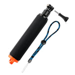 Grilletto dell'otturatore + Asta di galleggiamento per immersione con impugnatura galleggiante con cinturino regolabile anti-smarrimento, vite e chiave per GoPro HERO8 Nero