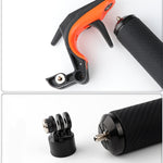 Grilletto dell'otturatore + Asta di galleggiamento per immersione con impugnatura galleggiante con cinturino regolabile anti-smarrimento, vite e chiave per GoPro HERO8 Nero