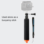 Grilletto dell'otturatore + Asta di galleggiamento per immersione con impugnatura galleggiante con cinturino regolabile anti-smarrimento, vite e chiave per GoPro HERO8 Nero